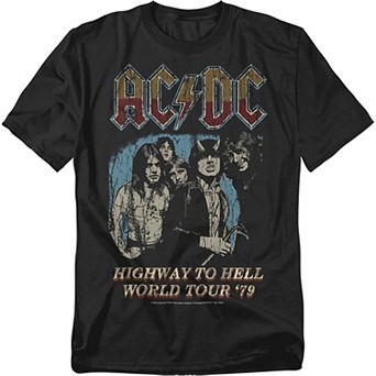 Big & Tall AC/DC Highway World Tour 1979 Graphic Tee