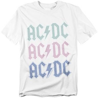 Big & Tall AC/DC Pastel 3 Up Graphic Tee