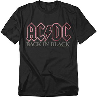 Big & Tall AC/DC Back In Black Logo Graphic Tee