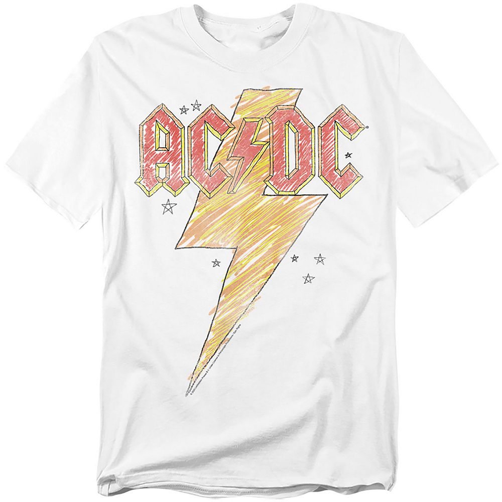 Big & Tall AC/DC Sketch Bolt Graphic Tee