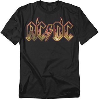 Big & Tall AC/DC Fire Logo Graphic Tee