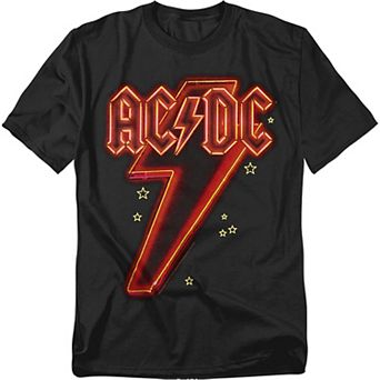 Big & Tall AC/DC Neon Bolt Graphic Tee