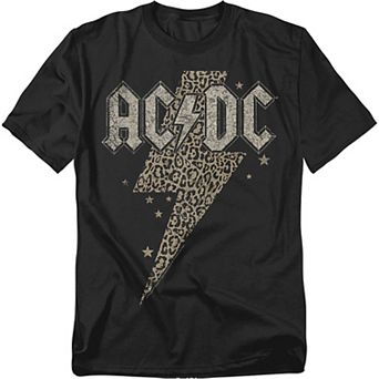 Big & Tall AC/DC Leopard Bolt Graphic Tee