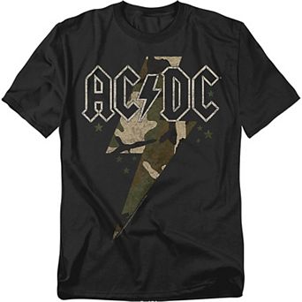 Big & Tall AC/DC Camo Bolt Graphic Tee