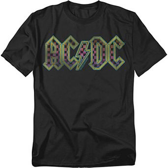 Big & Tall AC/DC Checkerboard Gradient Logo Graphic Tee