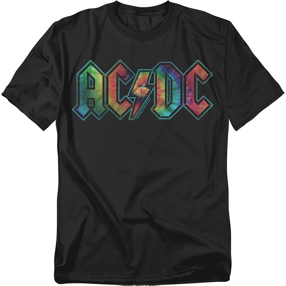 Big & Tall AC/DC Tie Dye Logo Graphic Tee