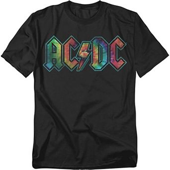 Big & Tall AC/DC Tie Dye Logo Graphic Tee