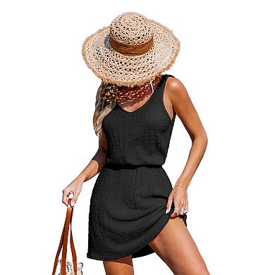 Women's Cupshe V-Neck Cover-Up Mini Dress