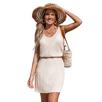 Women's Cupshe Sleeveless Cover-Up Mini Dress