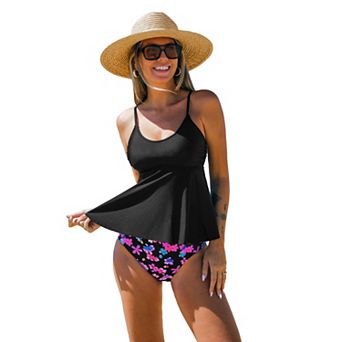 Plus Size Cupshe Wide Straps Mesh One-Piece Swimsuit