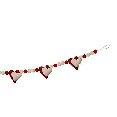 Celebrate Together™ Valentine's Day Red Felted Heart Garland