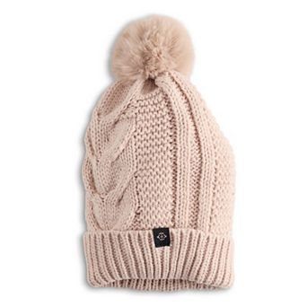 Women's Nanette Lepore Cable Knit Beanie With Pom Pom