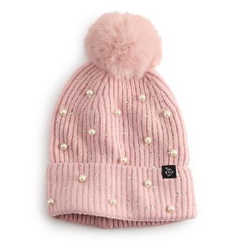 Women's Nanette Lepore Stud And Faux Pearl Beanie