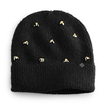 Women's Nanette Lepore Beanie With Gold Hearts