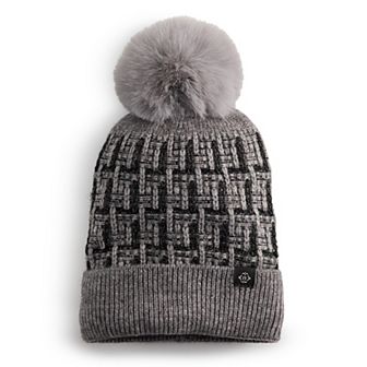 Women's Nanette Lepore Tweed Beanie With Pom Pom