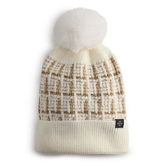 Women's Nanette Lepore Tweed Beanie With Pom Pom