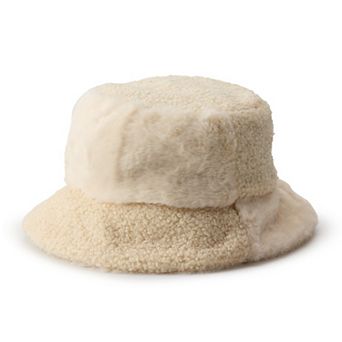 Women's Nanette Lepore Faux Fur & Sherpa Bucket Hat