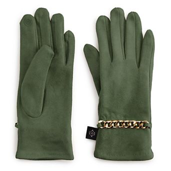 Women's Nanette Lepore Chain Detailed Gloves