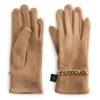 Women's Nanette Lepore Chain Detailed Gloves