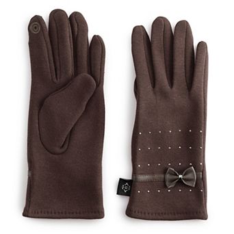 Women's Nanette Lepore Elegant Box Detail Studded Gloves