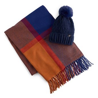 Women's Nanette Lepore Hat And Scarf Purse Shape Box Set