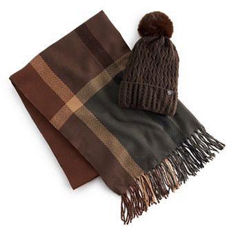 Women's Nanette Lepore Hat And Scarf Purse Shape Box Set