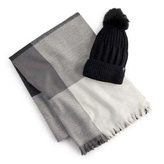 Women's Nanette Lepore Hat & Scarf Purse Shape Box Set