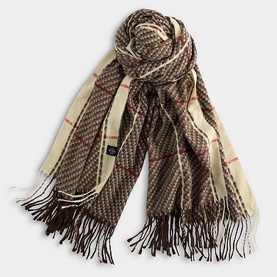 Women's Nanette Lepore Jacquard Woven Plaid Scarf