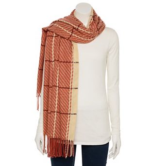 Women's Nanette Lepore Jacquard Woven Plaid Scarf