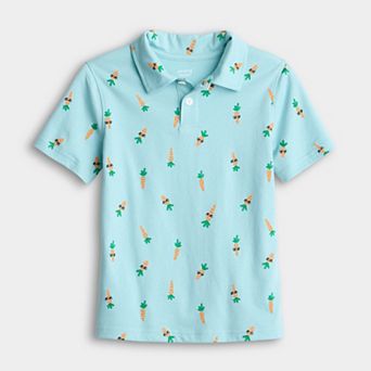 Boys 4-12 Jumping Beans® Carrot Print Jersey Polo