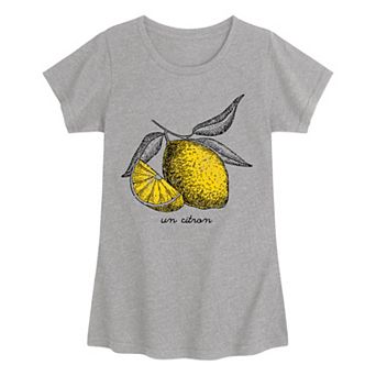 Girls 7-16 Un Citron Lemon Graphic Tee