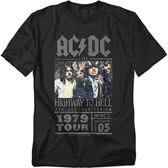 Big & Tall AC/DC Tour 1979 Poster Graphic Tee