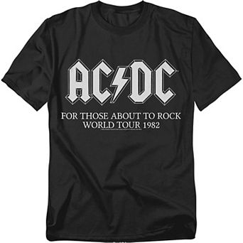 Big & Tall AC/DC World Tour 1982 Graphic Tee