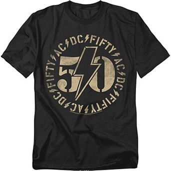 Big & Tall AC/DC 50 Logo Graphic Tee