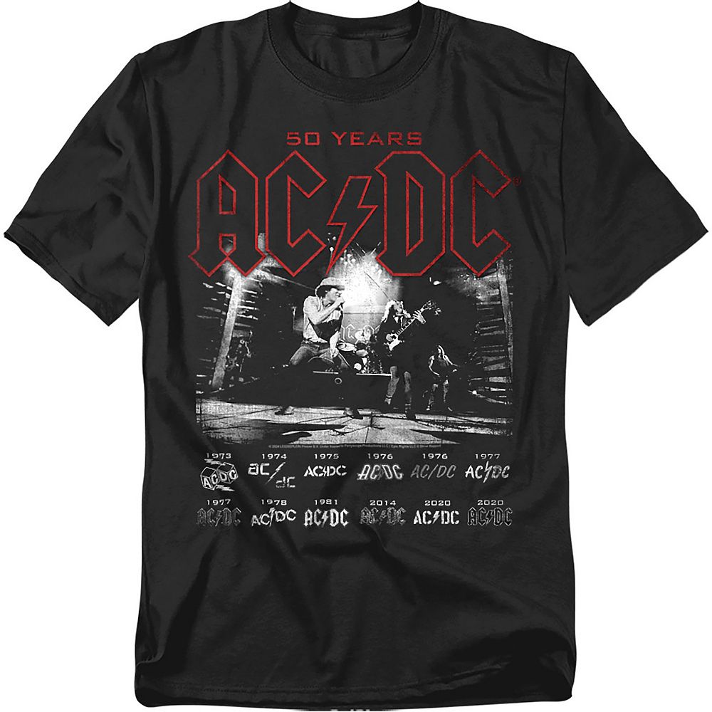 Big & Tall AC/DC Logo Stack Graphic Tee