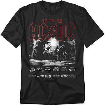 Big & Tall AC/DC Logo Stack Graphic Tee