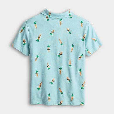 Baby & Toddler Jumping Beans® Carrot Print Jersey Polo Shirt