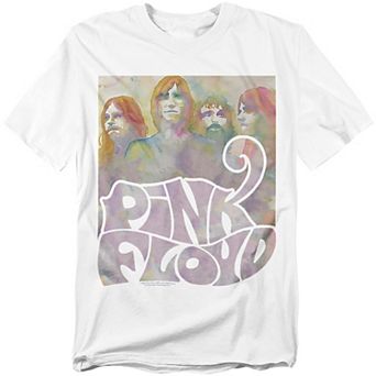 Big & Tall Pink Floyd Watercolor Band Graphic Tee