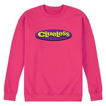 Men's Clueless Logo Graphic Crew Fleece Sweatshirt