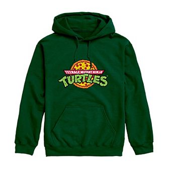Men's Teenage Mutant Ninja Turtles Pizza Logo Graphic Pullover Hoodie