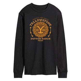 Men's Yellowstone Protect The Ranch Graphic Long Sleeve Tee