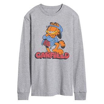 Men's Garfield Vintage Long Sleeve Graphic Tee