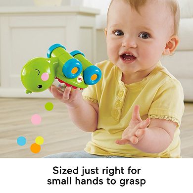 Fisher-Price Poppity Pop Turtle Push-Along Vehicle with Sounds