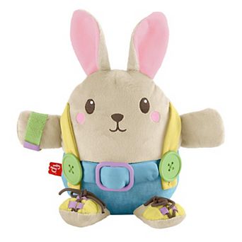 Fisher-Price Learn to Dress Bunny Plush Educational Activity Toy