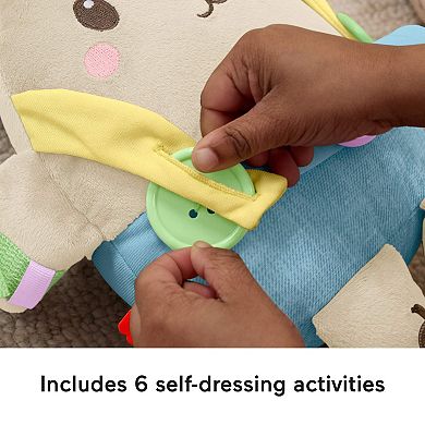 Fisher-Price Learn to Dress Bunny Plush Educational Activity Toy