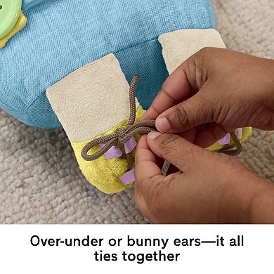 Fisher-Price Learn to Dress Bunny Plush Educational Activity Toy