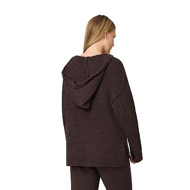 Women's Grey & Gray Cozy Luxe Hooded Cardigan