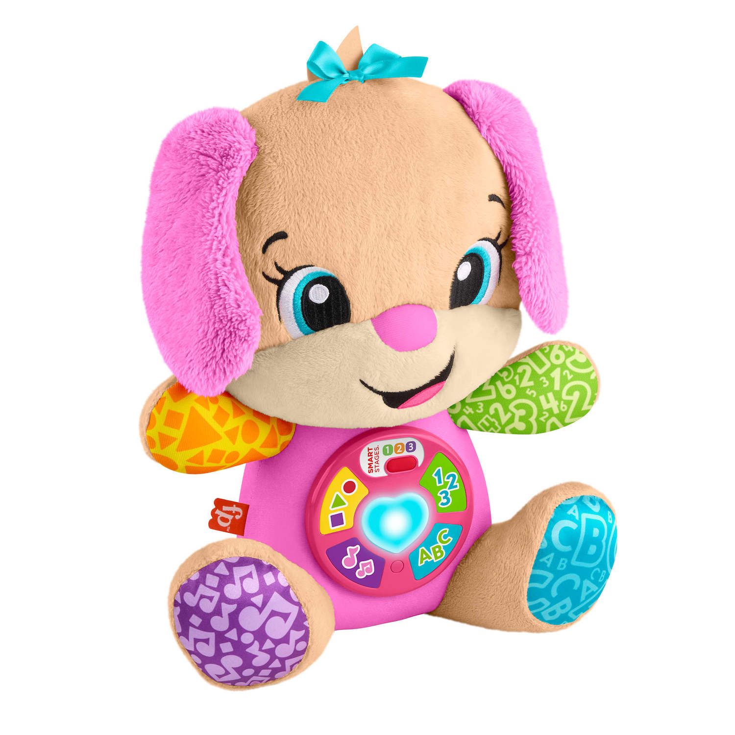 Детские мягкие игрушки Fisher-Price Laugh & Learn Smart Stages Sis Plush Musical Learning Toy