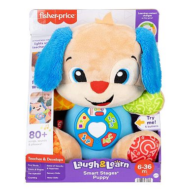 Fisher-Price Laugh & Learn Smart Stages Puppy Plush Musical Toy