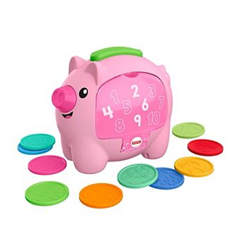Fisher-Price Laugh & Learn Count & Rumble Piggy Bank Toy with Music & Motion